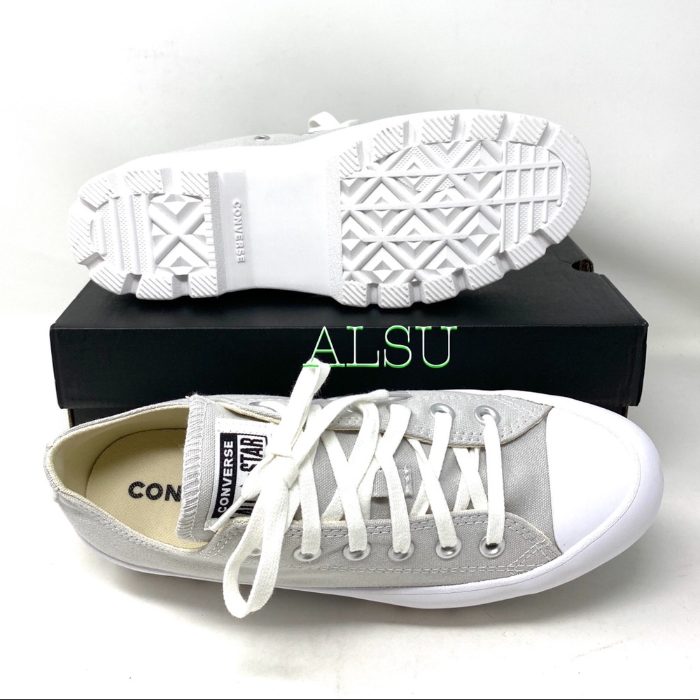 Converse Ctas Lugged Grey Wmns Platform Sneakers - Picture 2 of 9
